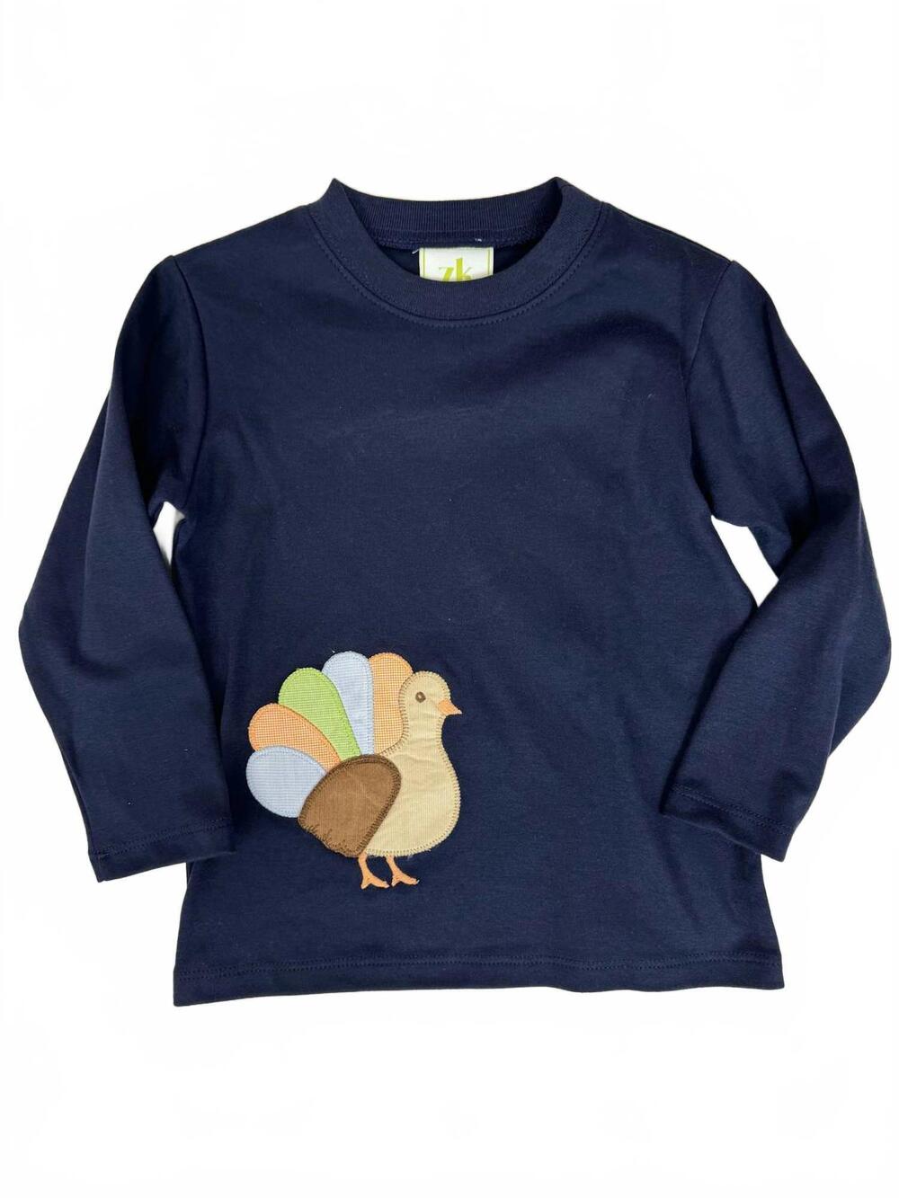 NEW ZUCCINI KIDS kid's turkey harry play tee in navy